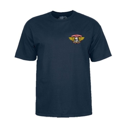 POWELL PERALTA WINGED RIP TEE AZUL MARINO