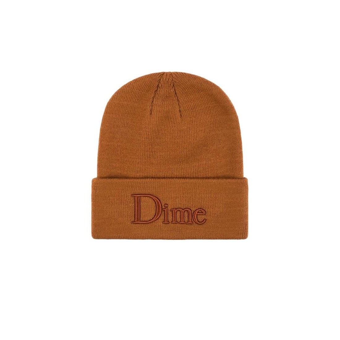 DIME CLASSIC 3D LOGO BEANIE MARRON