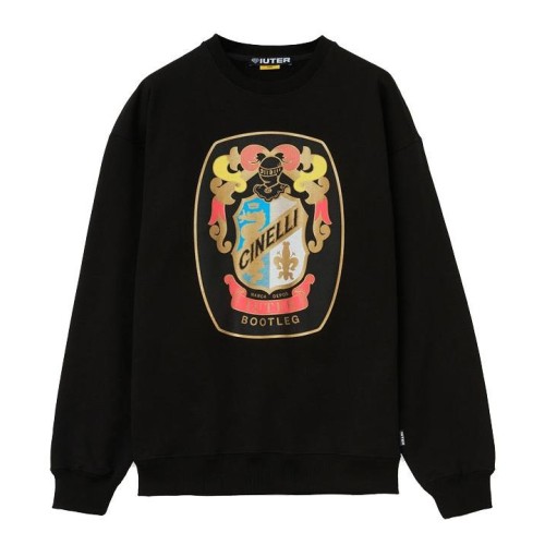 IUTER CINELLI ARMS CREWNECK NEGRO
