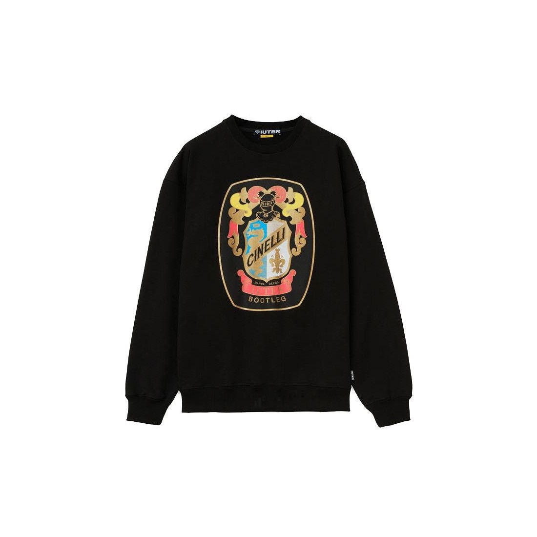 IUTER CINELLI ARMS CREWNECK NEGRO