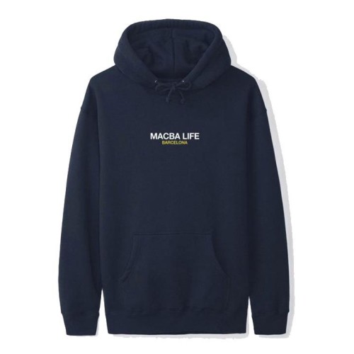 MACBA LIFE TWO TONES HOODIE AZUL MARINO