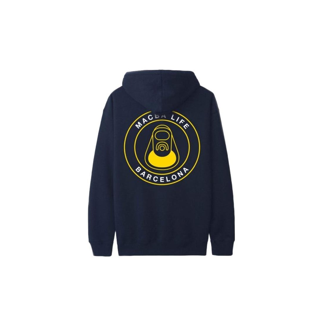 MACBA LIFE TWO TONES HOODIE AZUL MARINO