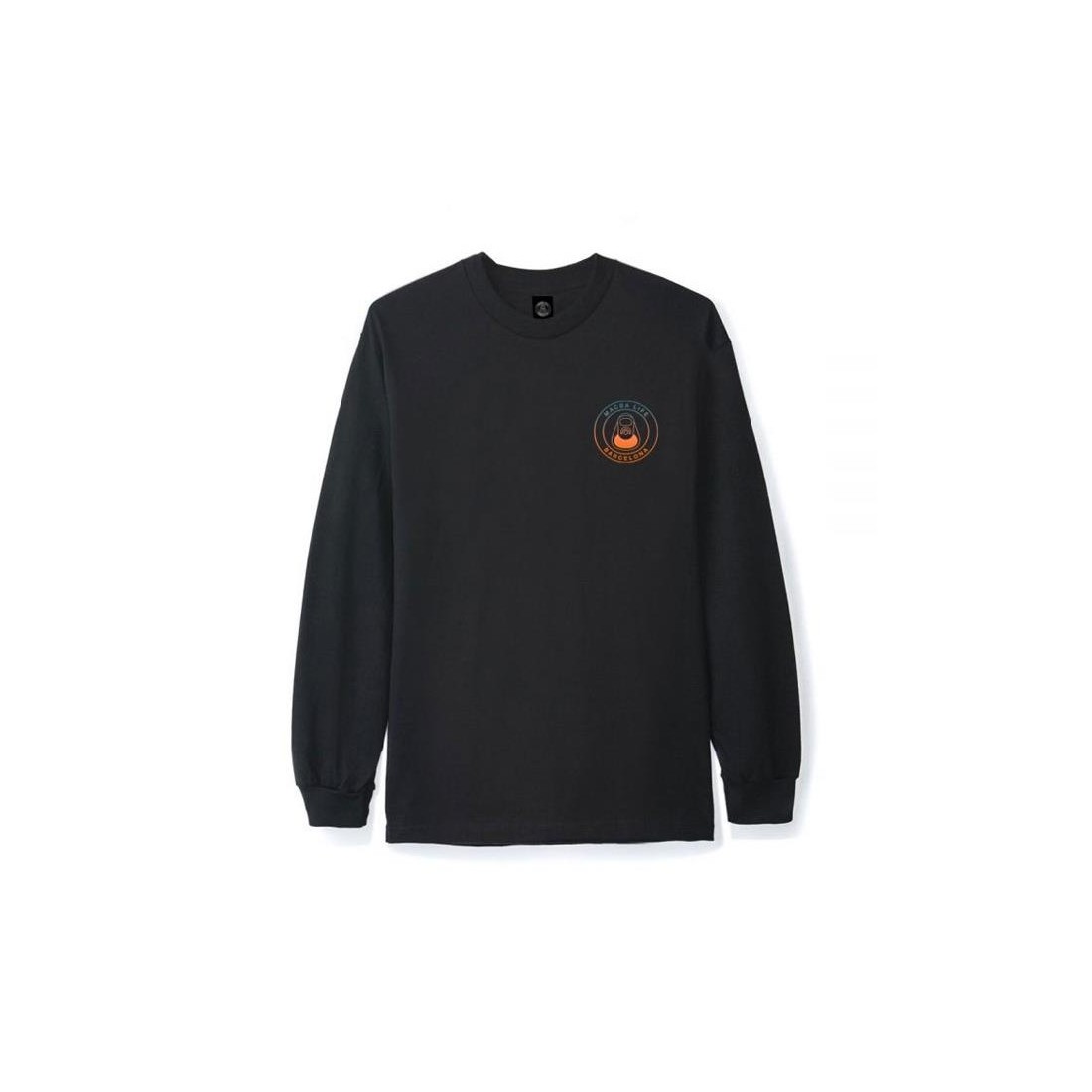 MACBA LIFE OG LOGO GRADIENT LS NEGRO