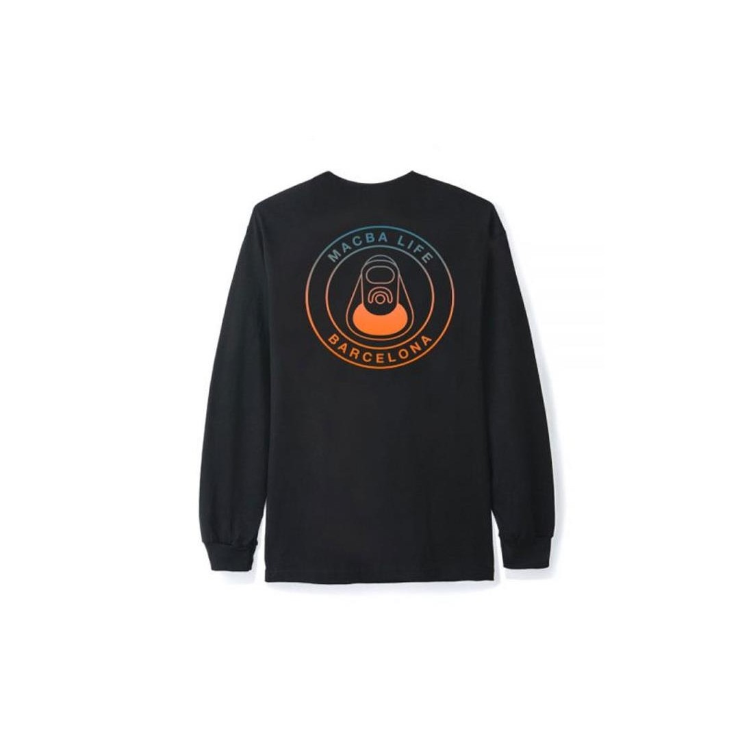 MACBA LIFE OG LOGO GRADIENT LS NEGRO