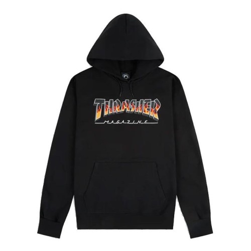 THRASHER BBQ REDUX HOODIE NEGRO
