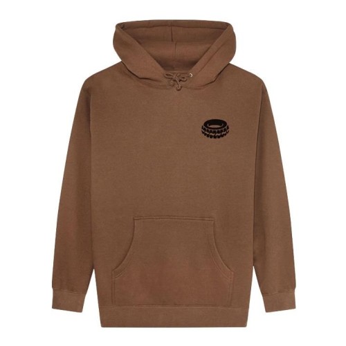 PASS-PORT FLAT TYRE HOODIE MARRON