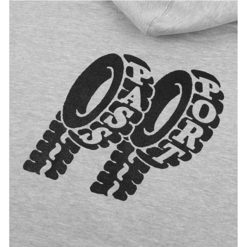 PASS-PORT FLAT TYRE HOODIE GRIS 2