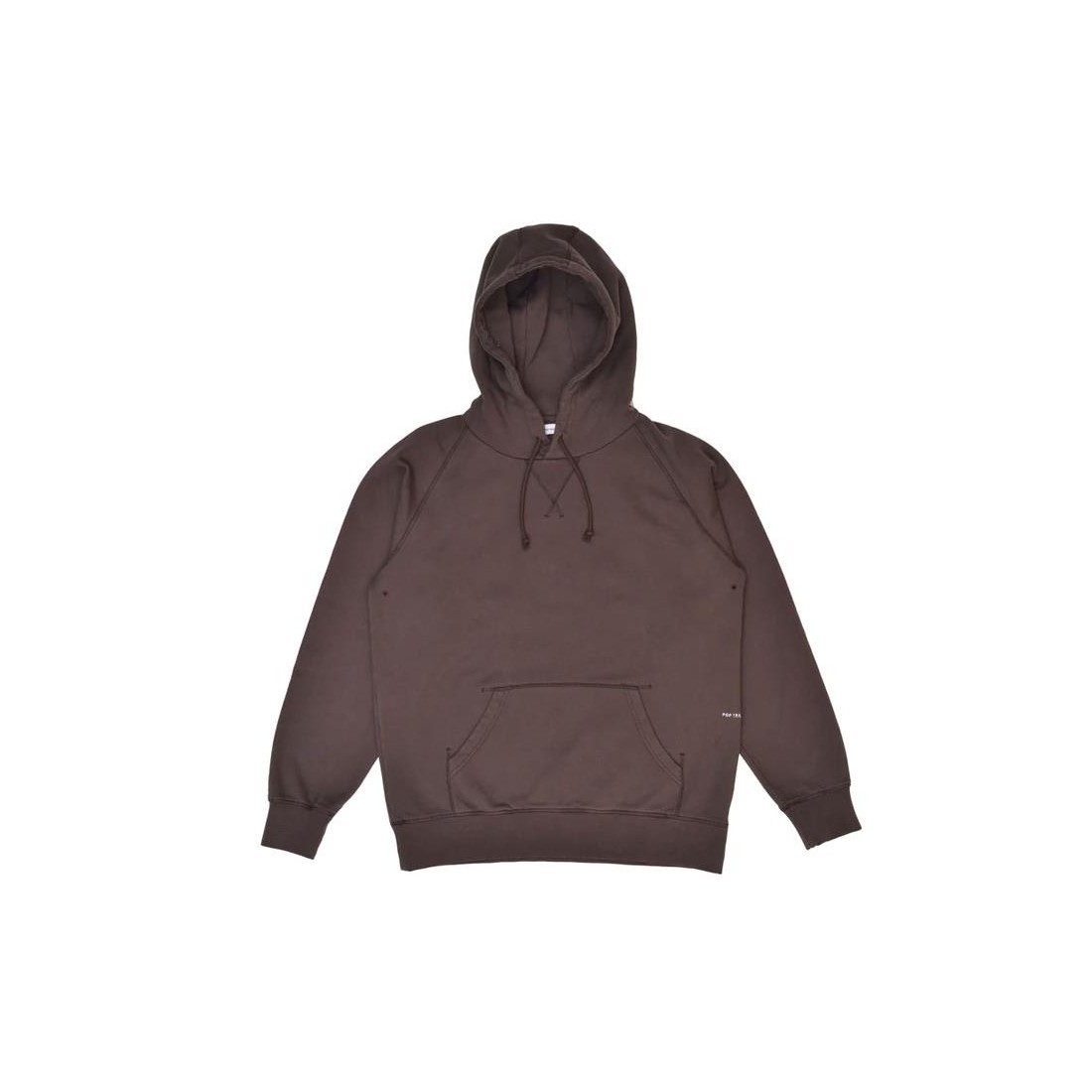 POP TRADING LOGO HOODIE MARRON
