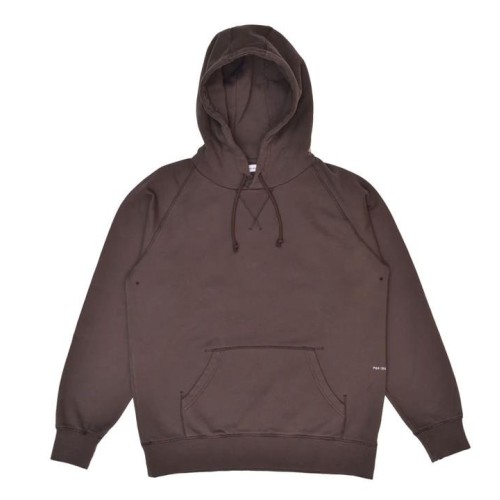 POP TRADING LOGO HOODIE MARRON