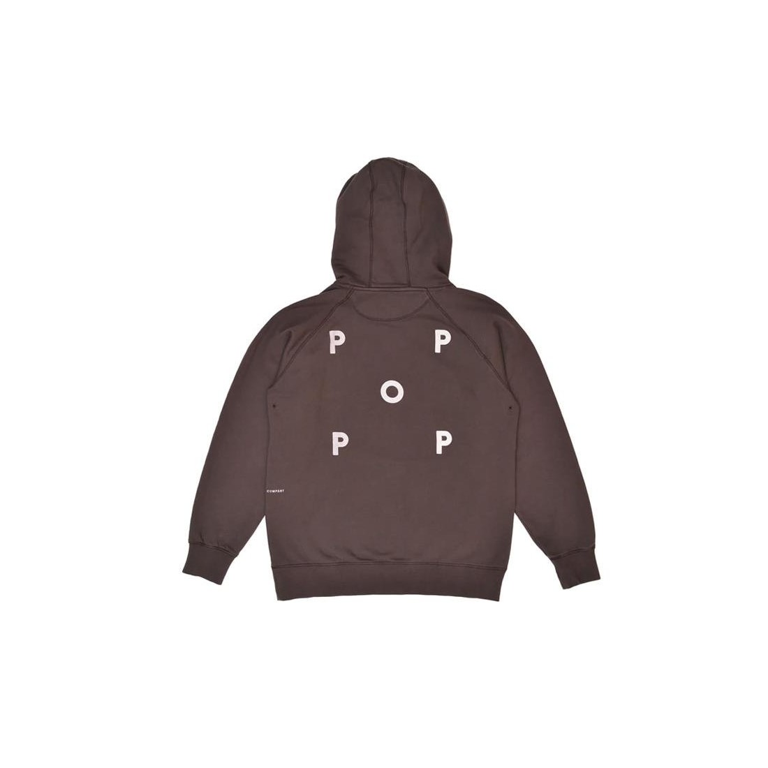 POP TRADING LOGO HOODIE MARRON
