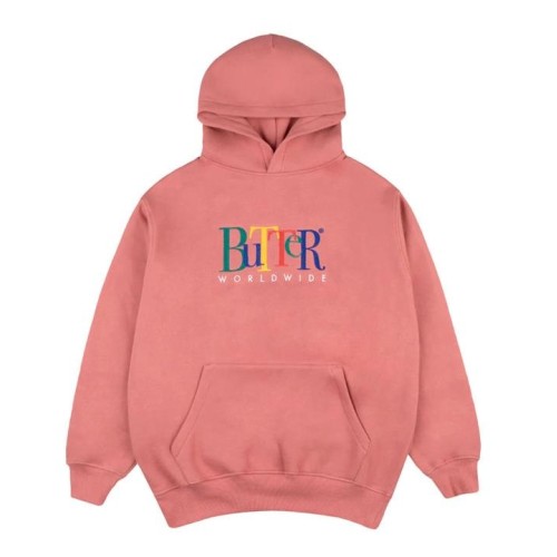 BUTTER GOODS JUMBLE EMB HOODIE ROSADO