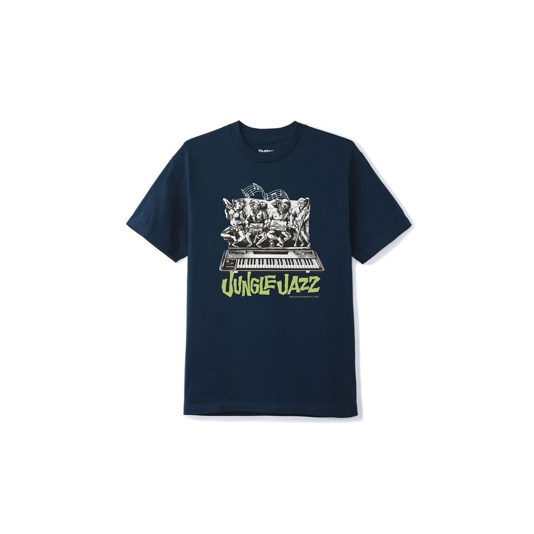 BUTTER GOODS JUNGLE TEE AZUL MARINO