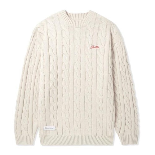 BUTTER CABLE KNIT SWEATER BLANCO ROTO