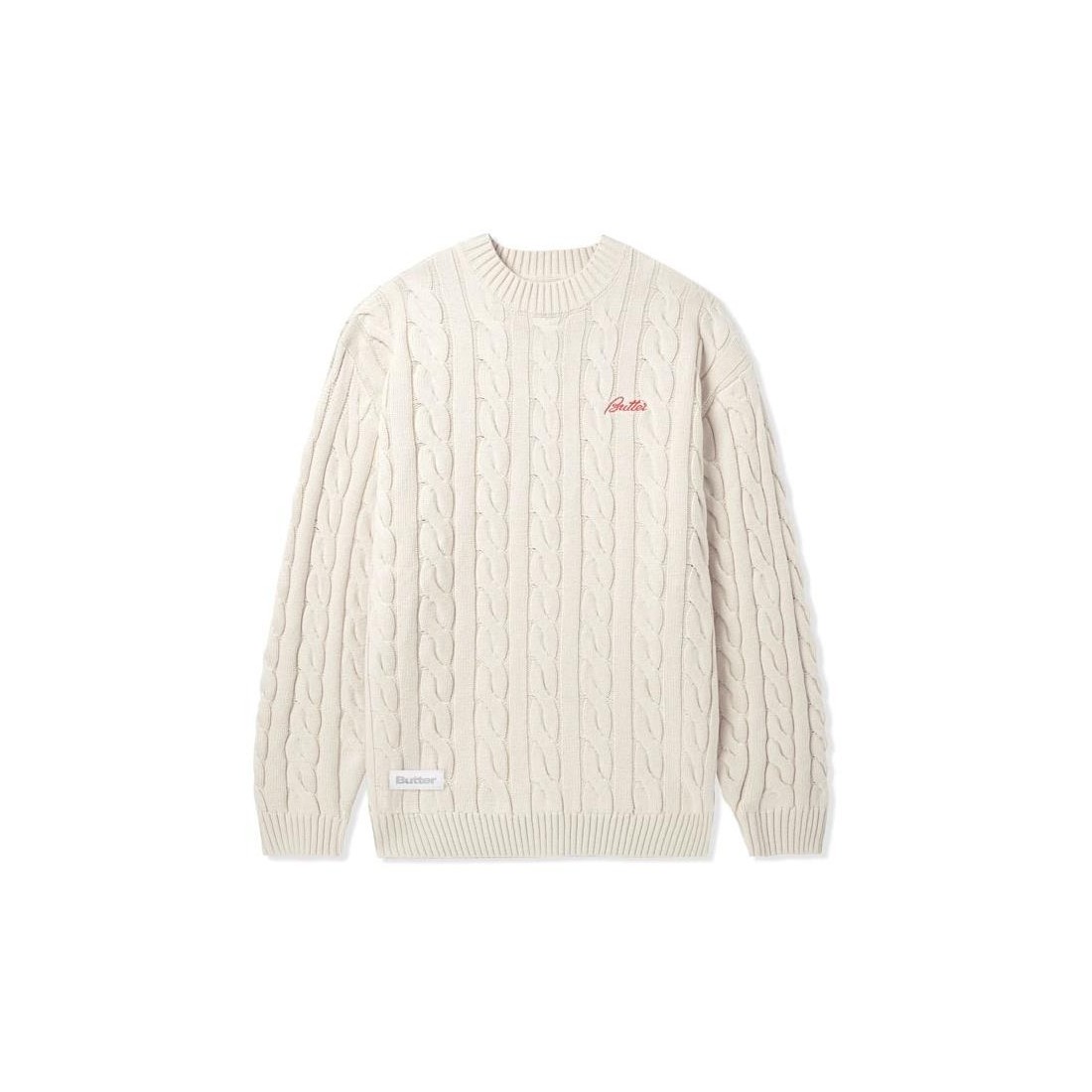BUTTER CABLE KNIT SWEATER BLANCO ROTO
