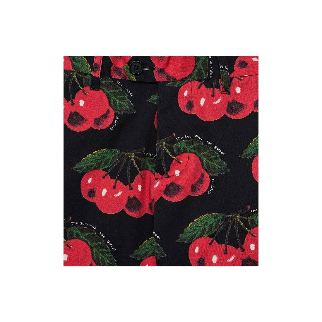IUTER CHERRY ALLOVER PANT NEGRO