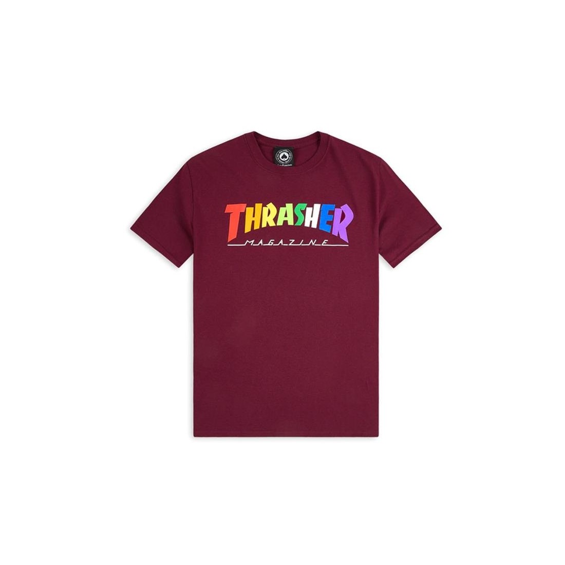 THRASHER RAINBOW TEE GRANATE