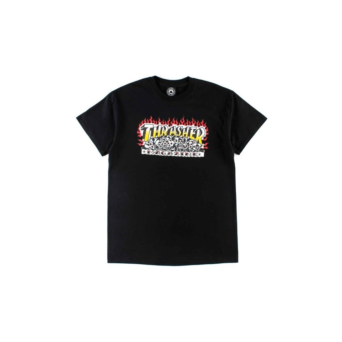 THRASHER KRAK SKULLS TEE NEGRO