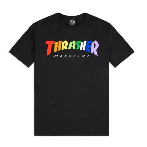 THRASHER RAINBOW MAG TEE NEGRO