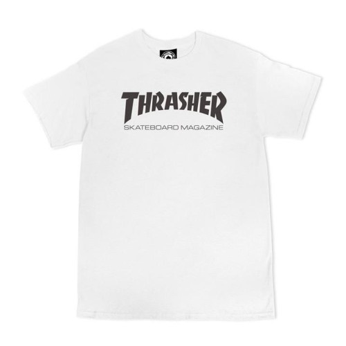THRAHSER SKATE MAG TEE WHITE BLANCO