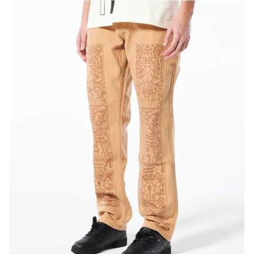 PLEASURES FRICTION WORK PANT MARRON