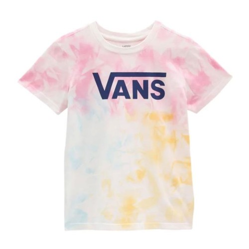 VANS LOGO WASH TEE ROSADO