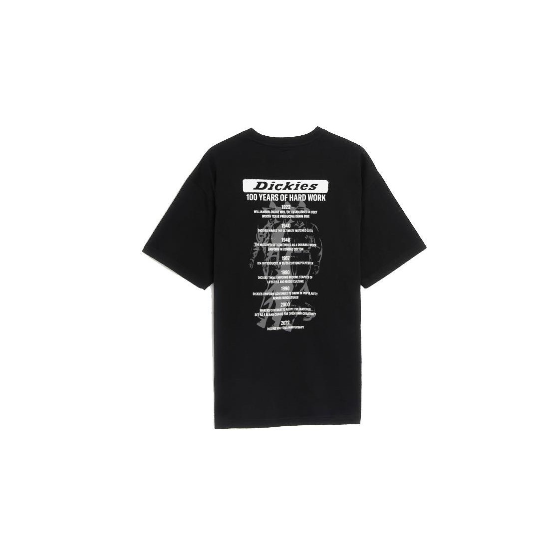 DICKIES 100 LOGO TEE NEGRO