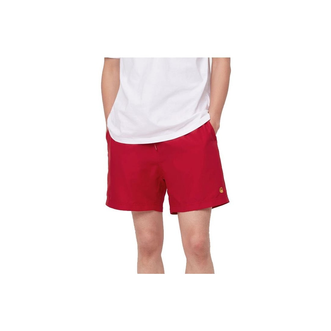 CARHARTT WIP CHASE SWIM TRUNKS ROJO