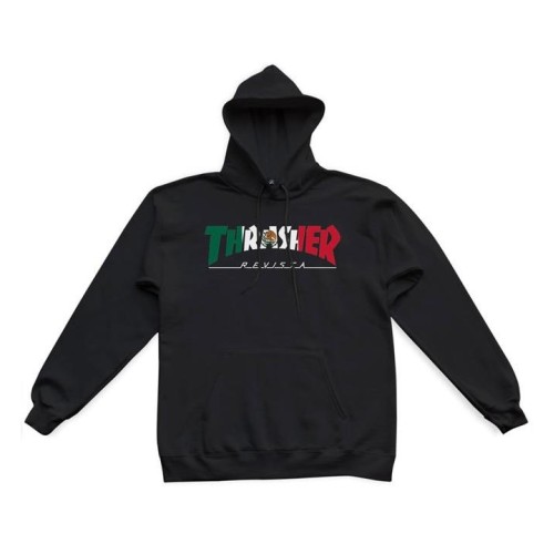 THRASHER MEXICO REVISTA HOODIE NEGRO
