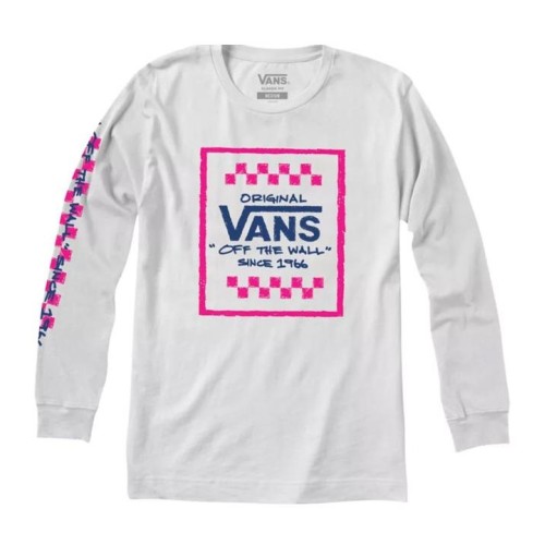 VANS SKETCHY PAST LS TEE BLANCO