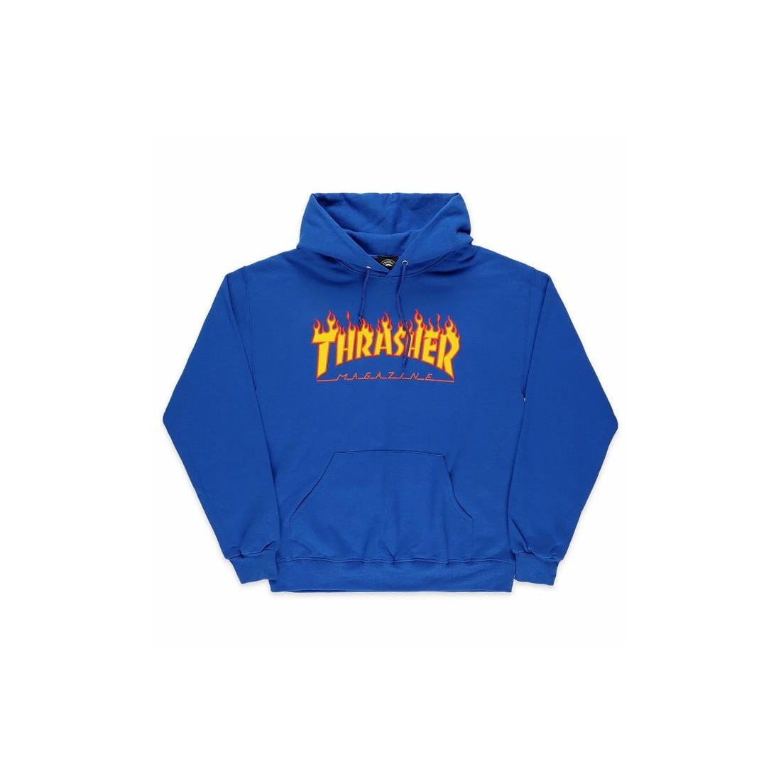 THRASHER FLAME LOGO HOOD AZUL