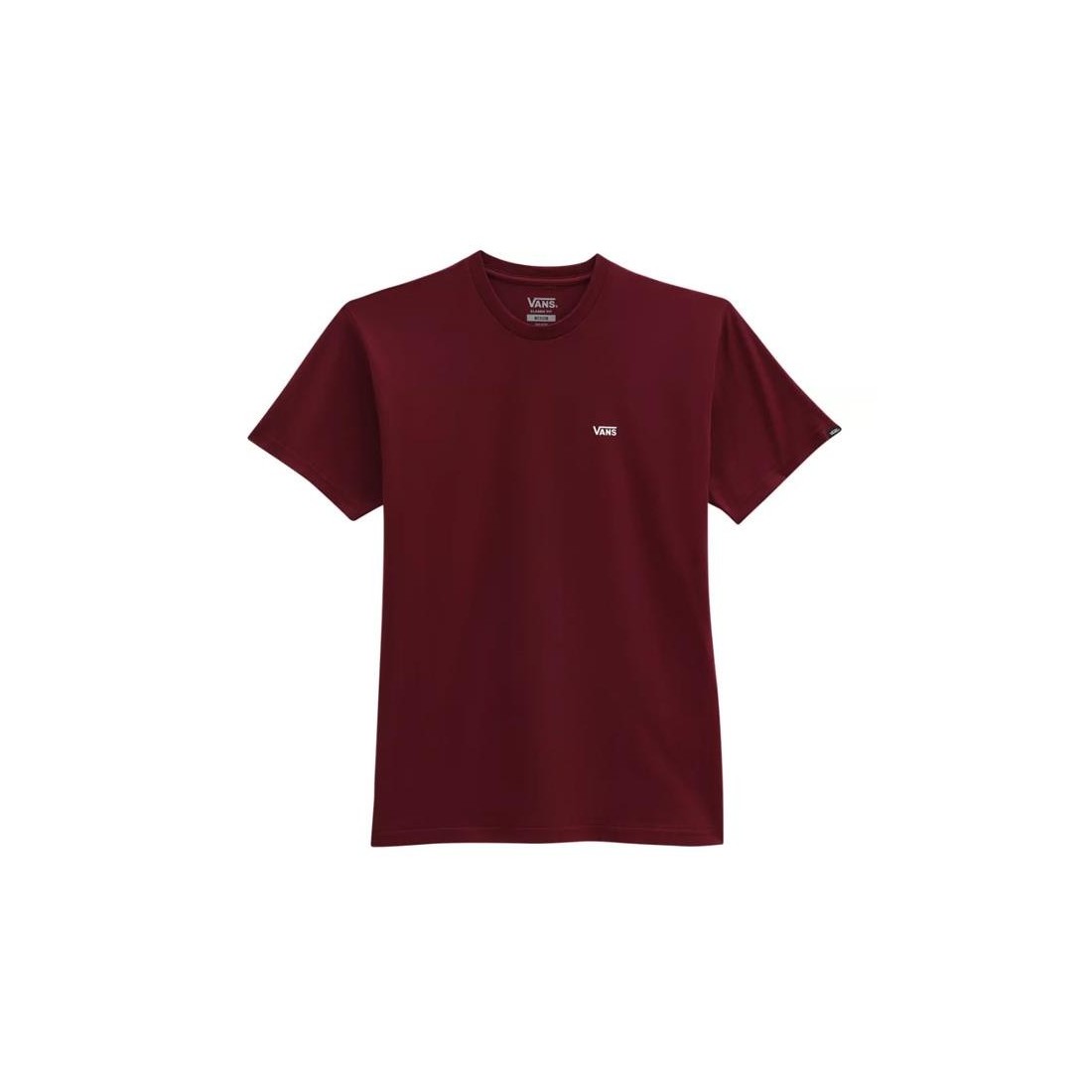 VANS LEFT CHEST LOGO TEE GRANATE