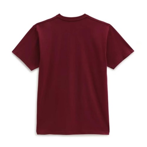 VANS LEFT CHEST LOGO TEE GRANATE 2