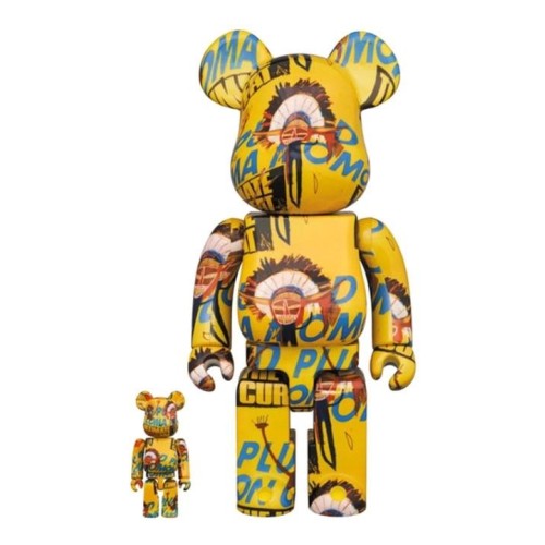 BEARBRICK WARHOL X BASQ 3 400 AMARILLO