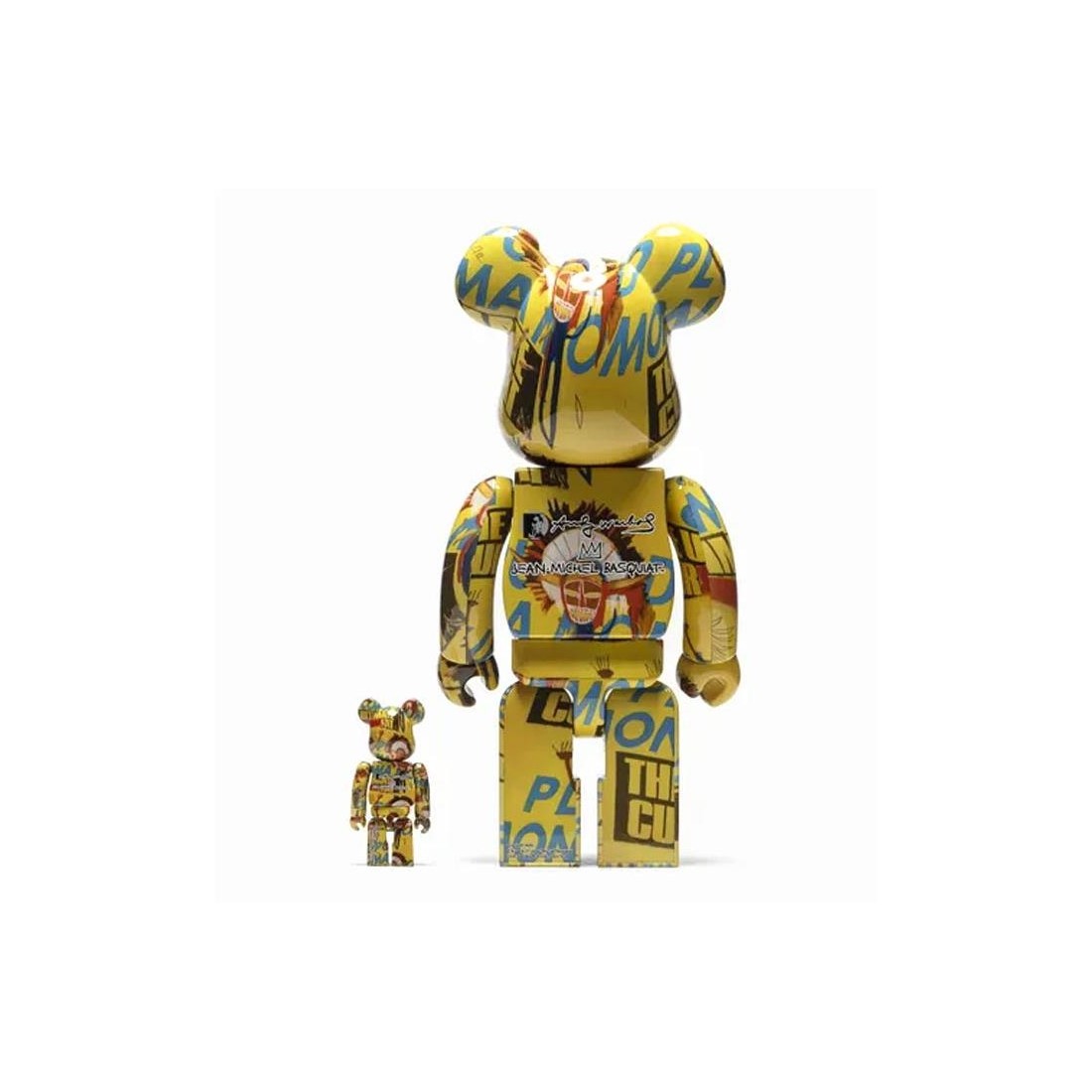 BEARBRICK WARHOL X BASQ 3 400 AMARILLO
