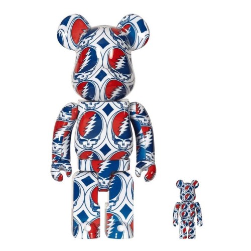 BEARBRICK GRATEFUL STEAL 400 BLANCO ROTO