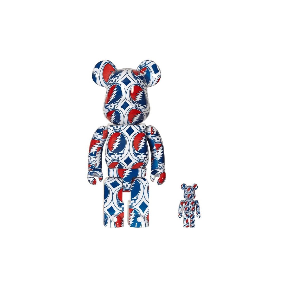 BEARBRICK GRATEFUL STEAL 400 BLANCO ROTO