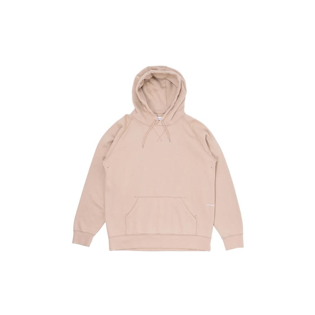 POP TRADING LOGO HOODED SWEAT BEIGE