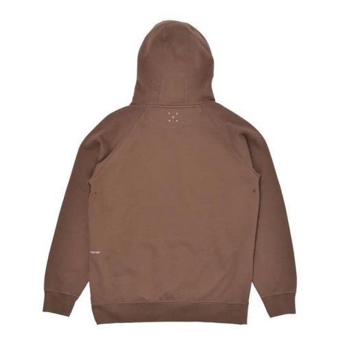POP TRADING ARCH HOOD SWEAT MARRON 2