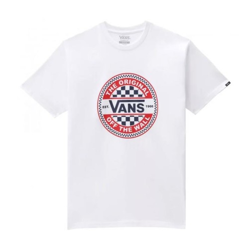 VANS CIRCLE CHECKER TEE BLANCO