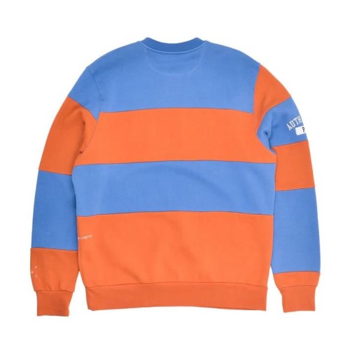 POP TRADING STRIPED HENLEY AZUL