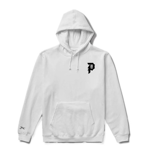 PRIMITIVE X 2 PAC SMOKEY HOOD BLANCO