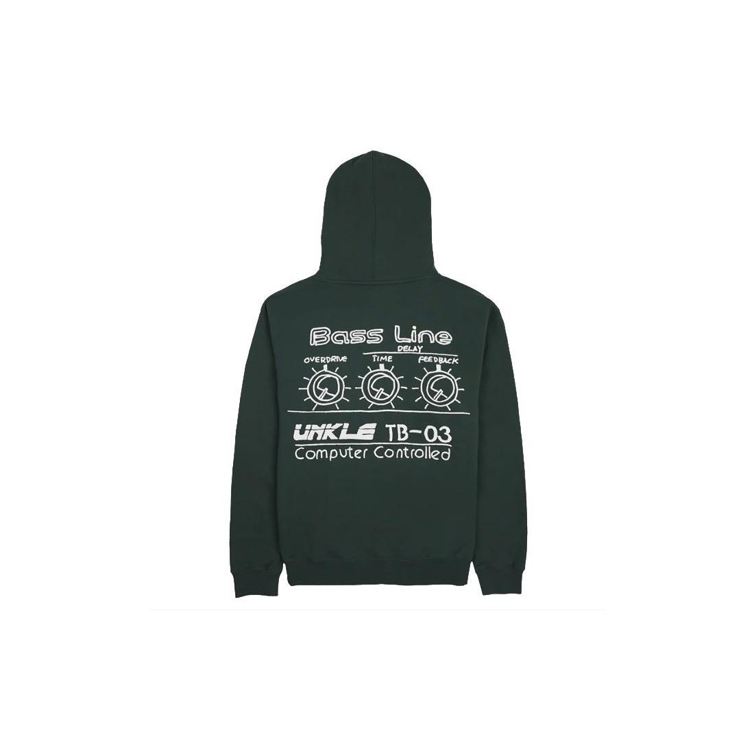 PLEASURES TB 03 HOODIE VERDE