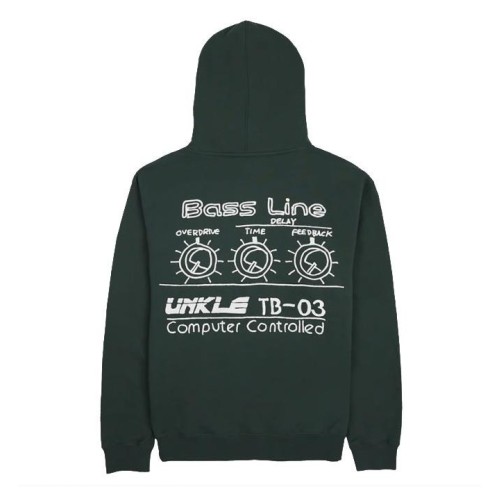 PLEASURES TB 03 HOODIE VERDE