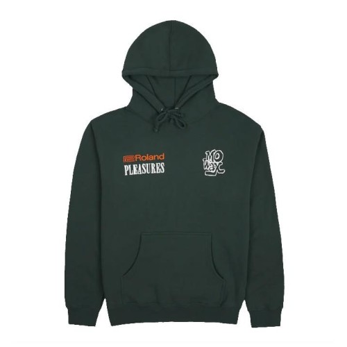 PLEASURES TB 03 HOODIE VERDE