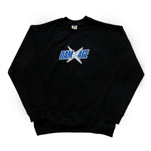 DAMAGE GAMBINOS CREWNECK NEGRO