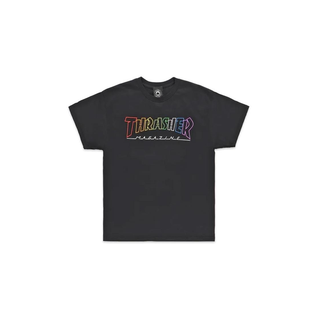 THRASHER OUTLINE RAINBOW NEGRO