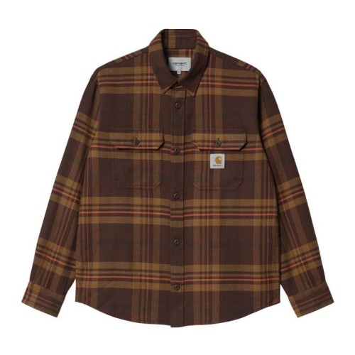 CARHARTT WIP WALLACE SHIRT MARRON
