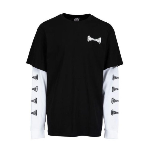 INDEPENDENT METAL SPAN LS TEE NEGRO