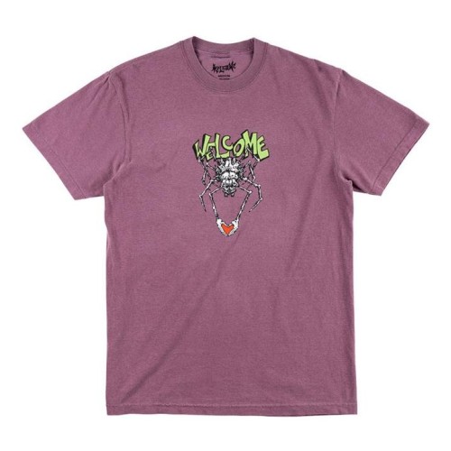 WELCOME SPIDEY GARMENT DYED T LILA