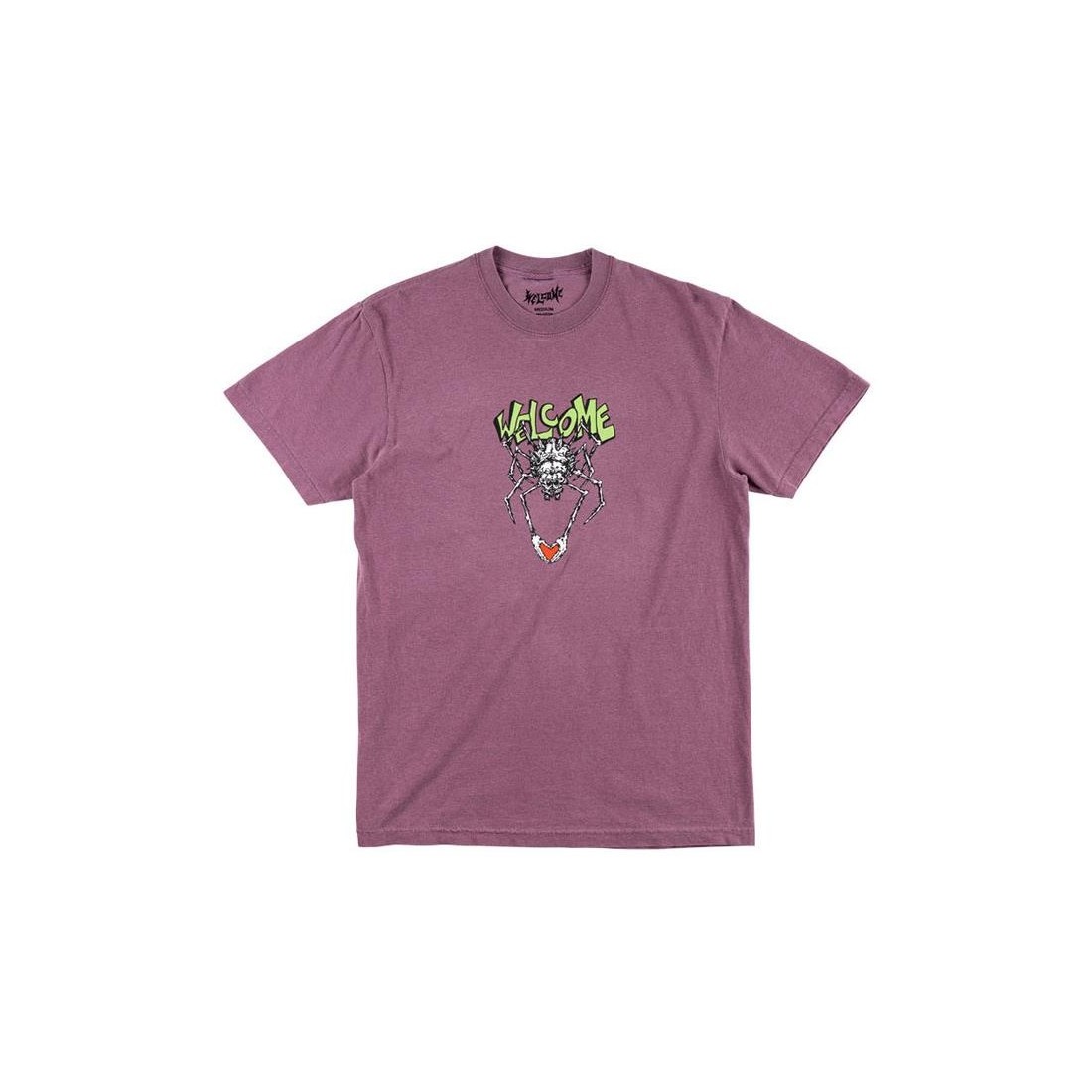 WELCOME SPIDEY GARMENT DYED T LILA